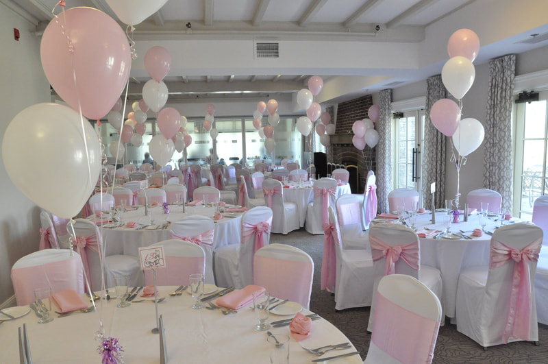 Westmound Golf and Country Club Weddings - White Chair Covers and Pink Satin Sashes